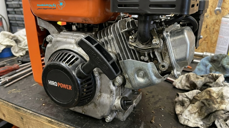 نمای نزدیک موتور تک سیلندر هیرو پاور